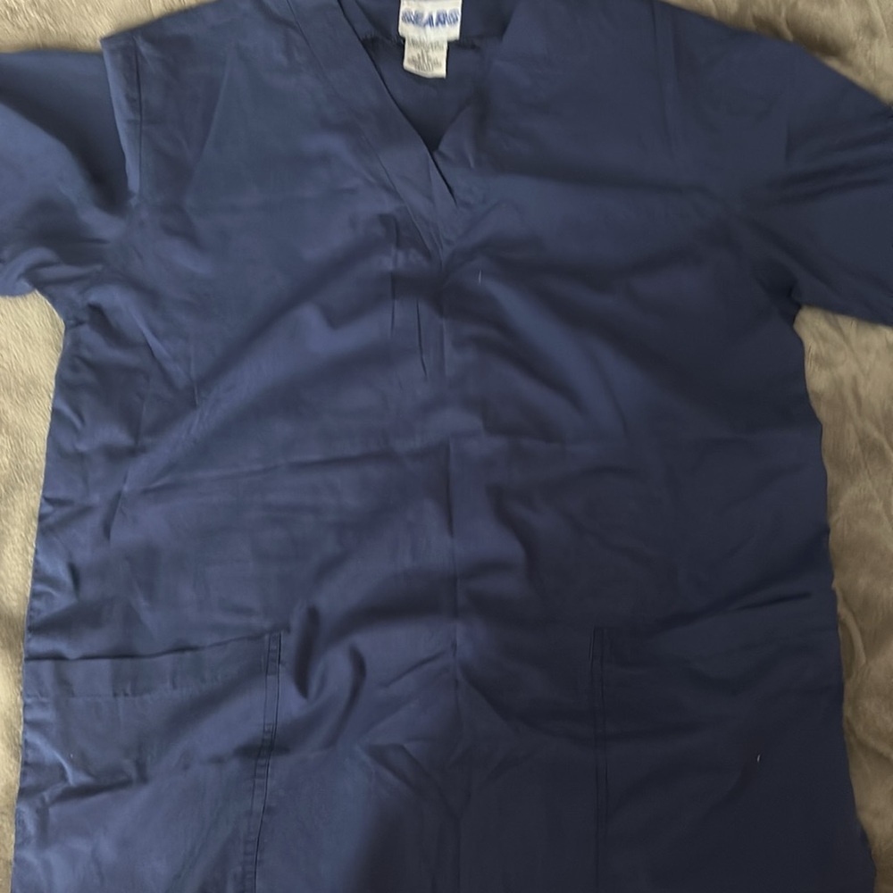 Vintage blue scrub